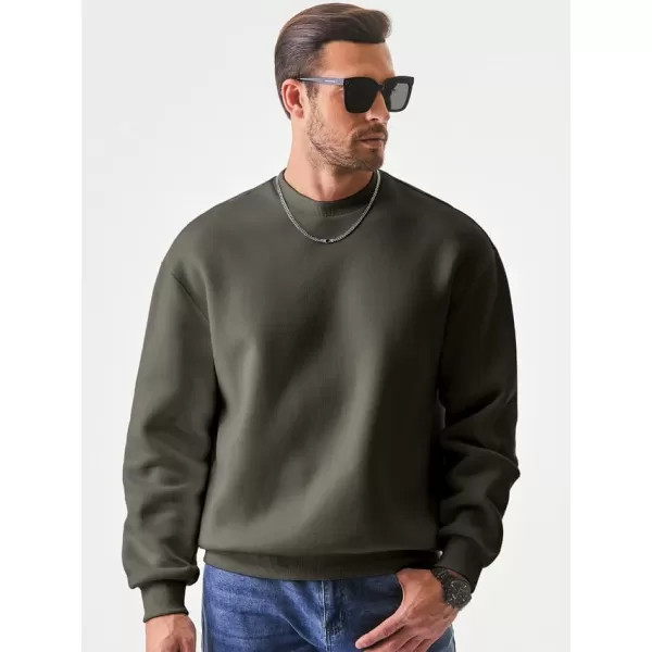 JMIERR Men's Casual Long Sleeves Crewneck Sweatshirts Cotton Pullover Sweatshirt for Men