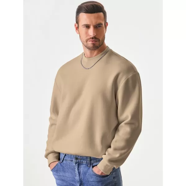 JMIERR Men's Casual Long Sleeves Crewneck Sweatshirts Cotton Pullover Sweatshirt for Men