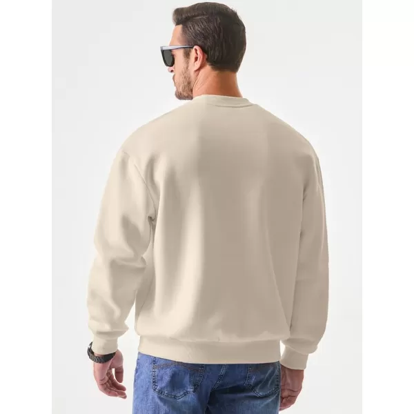 JMIERR Men's Casual Long Sleeves Crewneck Sweatshirts Cotton Pullover Sweatshirt for Men