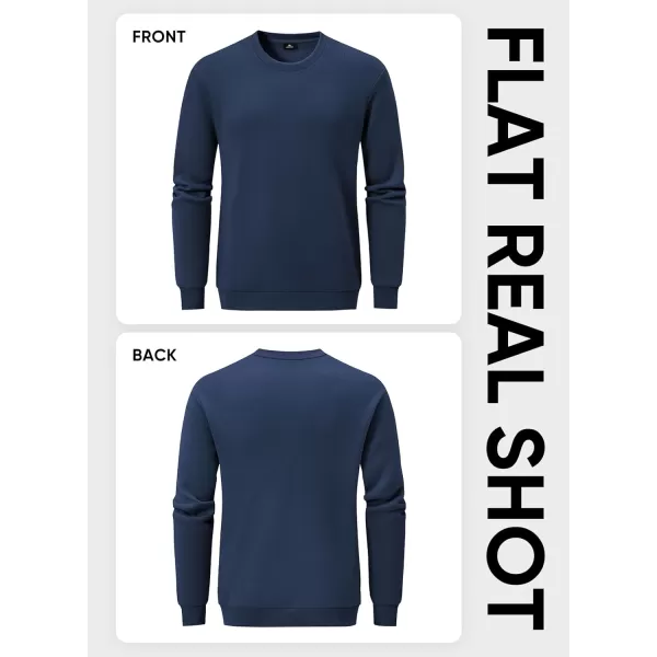 JMIERR Men's Casual Long Sleeves Crewneck Sweatshirts Cotton Pullover Sweatshirt for Men
