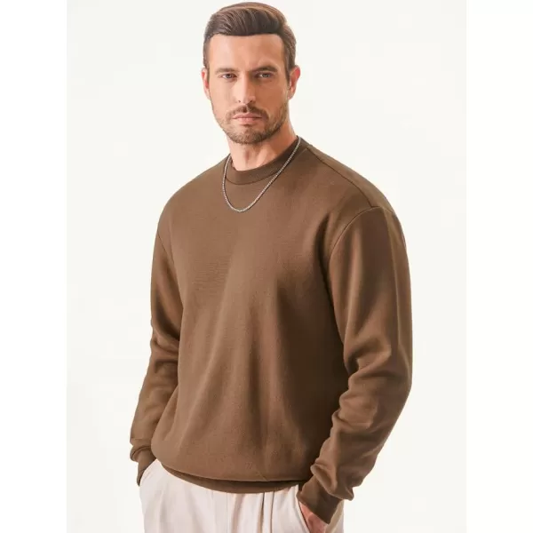 JMIERR Men's Casual Long Sleeves Crewneck Sweatshirts Cotton Pullover Sweatshirt for Men