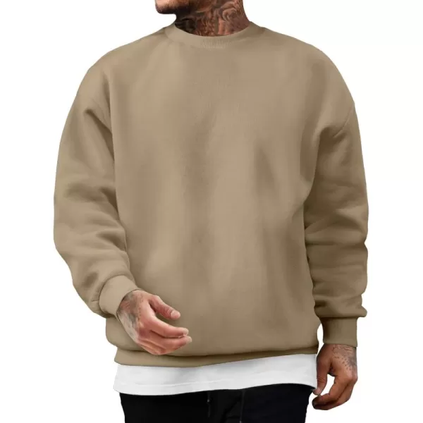 JMIERR Men's Casual Long Sleeves Crewneck Sweatshirts Cotton Pullover Sweatshirt for Men
