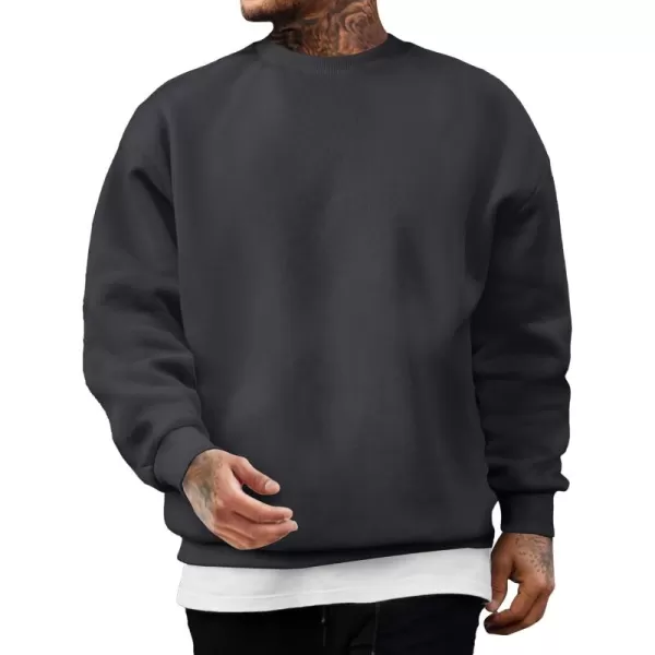 JMIERR Men's Casual Long Sleeves Crewneck Sweatshirts Cotton Pullover Sweatshirt for Men