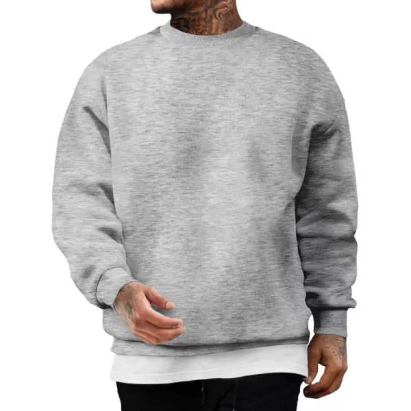 JMIERR Men's Casual Long Sleeves Crewneck Sweatshirts Cotton Pullover Sweatshirt for Men