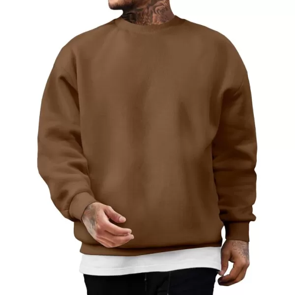 JMIERR Men's Casual Long Sleeves Crewneck Sweatshirts Cotton Pullover Sweatshirt for Men