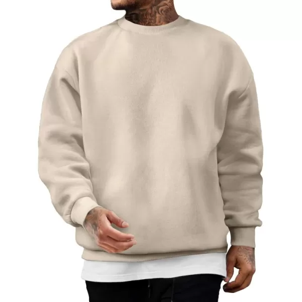 JMIERR Men's Casual Long Sleeves Crewneck Sweatshirts Cotton Pullover Sweatshirt for Men