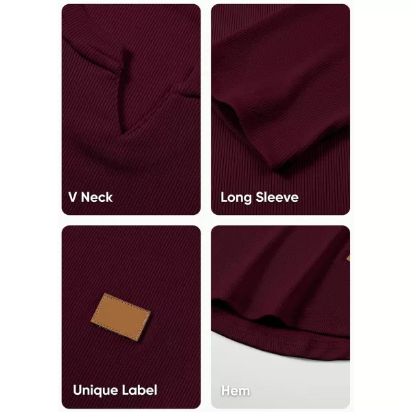 JMIERR Mens Long Sleeve Muscle T Shirts Casual V-Neck Longline Ribbed Tee Shirts