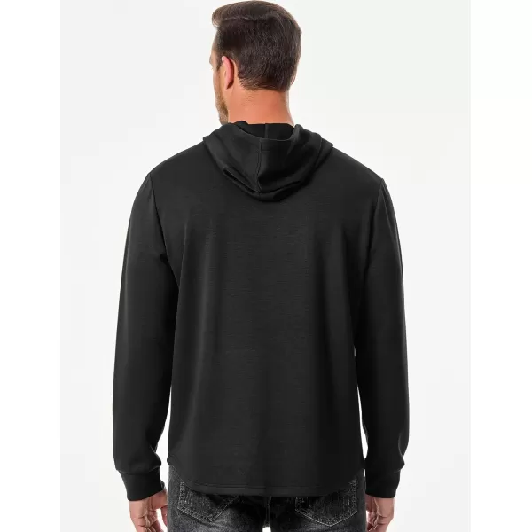 JMIERR Mens Athletic Hoodies Sport Sweatshirt Solid Muscle Fit Drawstring Pullover Sweatshirts with Zipper Kanga Pockets
