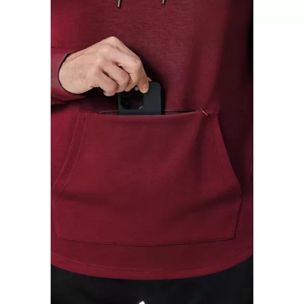 JMIERR Mens Athletic Hoodies Sport Sweatshirt Solid Muscle Fit Drawstring Pullover Sweatshirts with Zipper Kanga Pockets