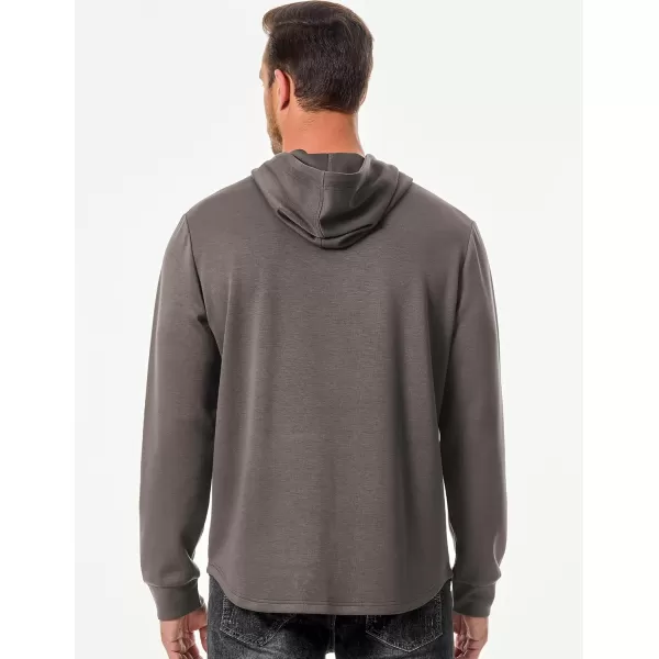 JMIERR Mens Athletic Hoodies Sport Sweatshirt Solid Muscle Fit Drawstring Pullover Sweatshirts with Zipper Kanga Pockets