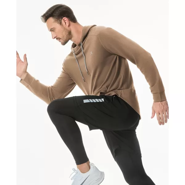 JMIERR Mens Athletic Hoodies Sport Sweatshirt Solid Muscle Fit Drawstring Pullover Sweatshirts with Zipper Kanga Pockets