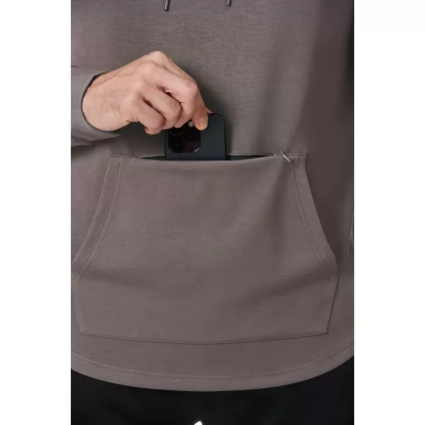 JMIERR Mens Athletic Hoodies Sport Sweatshirt Solid Muscle Fit Drawstring Pullover Sweatshirts with Zipper Kanga Pockets
