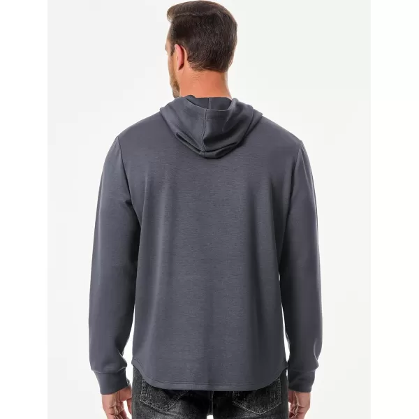 JMIERR Mens Athletic Hoodies Sport Sweatshirt Solid Muscle Fit Drawstring Pullover Sweatshirts with Zipper Kanga Pockets