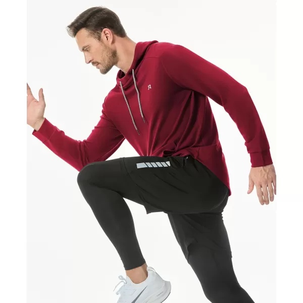 JMIERR Mens Athletic Hoodies Sport Sweatshirt Solid Muscle Fit Drawstring Pullover Sweatshirts with Zipper Kanga Pockets