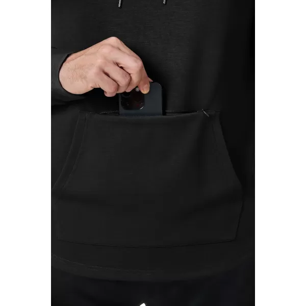 JMIERR Mens Athletic Hoodies Sport Sweatshirt Solid Muscle Fit Drawstring Pullover Sweatshirts with Zipper Kanga Pockets