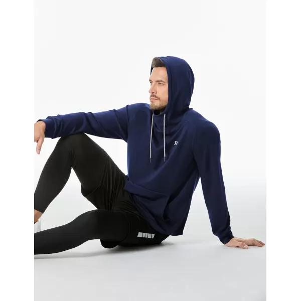 JMIERR Mens Athletic Hoodies Sport Sweatshirt Solid Muscle Fit Drawstring Pullover Sweatshirts with Zipper Kanga Pockets