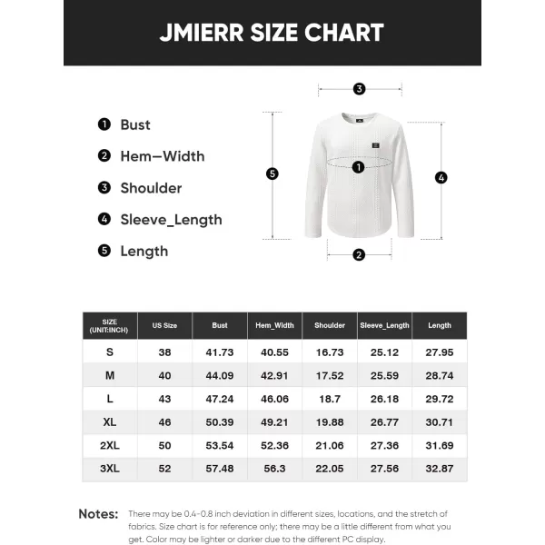 JMIERR Mens Casual Long Sleeve Knit Shirts Crew Neck Collar Pullover Sweatshirt
