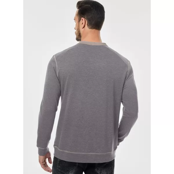 JMIERR Men's Henley Shirt Long Sleeve Casual Lightweight Sweatshirts V-neck Basic T-Shirt Raglan Sleeve