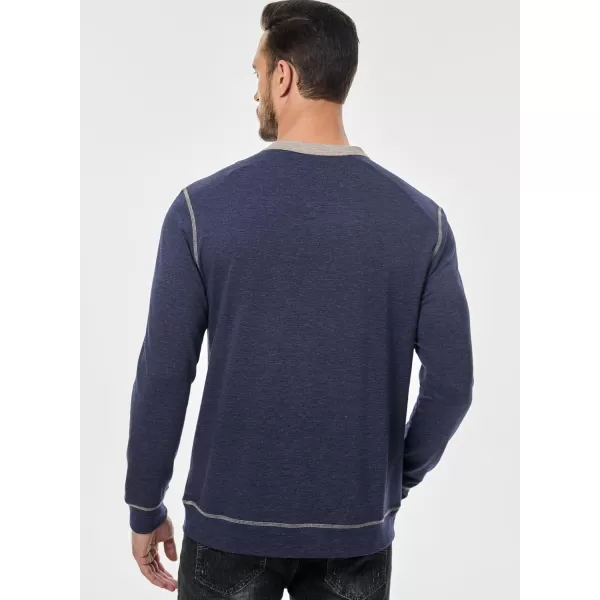 JMIERR Men's Henley Shirt Long Sleeve Casual Lightweight Sweatshirts V-neck Basic T-Shirt Raglan Sleeve