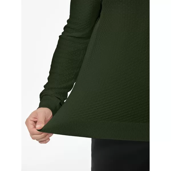 JMIERR Mens Knit Polo Shirts Casual Button Down Long Sleeve Textured Dress Shirts Classic Lightweight Pullover Sweater