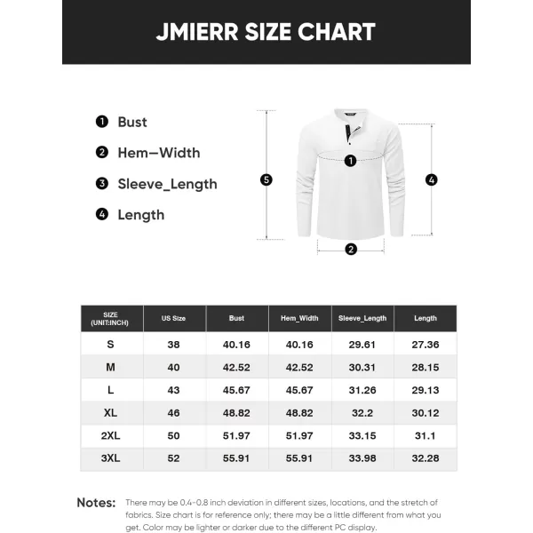 JMIERR Men's Waffle Henley Shirts Crewneck Long Sleeve Button Casual T-Shirt with Pocket