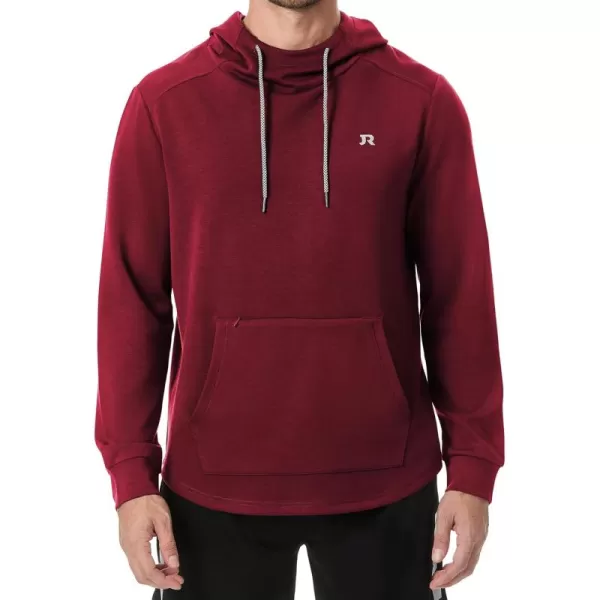 JMIERR Mens Athletic Hoodies Sport Sweatshirt Solid Muscle Fit Drawstring Pullover Sweatshirts with Zipper Kanga Pockets