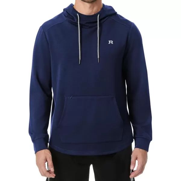 JMIERR Mens Athletic Hoodies Sport Sweatshirt Solid Muscle Fit Drawstring Pullover Sweatshirts with Zipper Kanga Pockets
