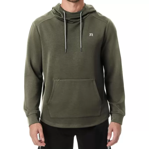 JMIERR Mens Athletic Hoodies Sport Sweatshirt Solid Muscle Fit Drawstring Pullover Sweatshirts with Zipper Kanga Pockets