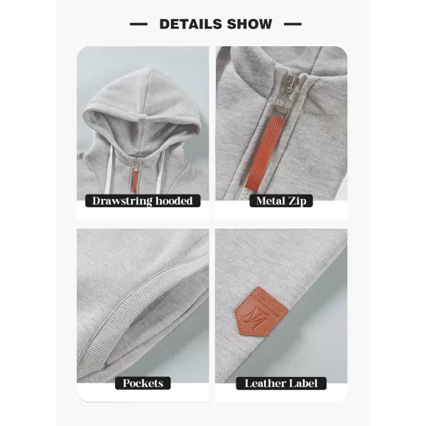JMIERR Men's Fashion Hoodies Pullover Casual Sweatshirt Drawstring Cotton Quarter Zip Hoodie with Pocket