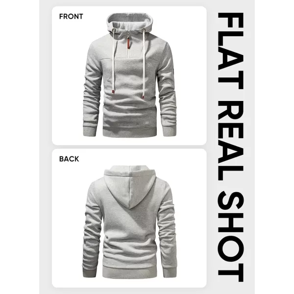 JMIERR Men's Fashion Hoodies Pullover Casual Sweatshirt Drawstring Cotton Quarter Zip Hoodie with Pocket