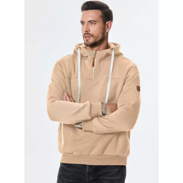 JMIERR Men's Fashion Hoodies Pullover Casual Sweatshirt Drawstring Cotton Quarter Zip Hoodie with Pocket