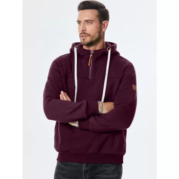 JMIERR Men's Fashion Hoodies Pullover Casual Sweatshirt Drawstring Cotton Quarter Zip Hoodie with Pocket