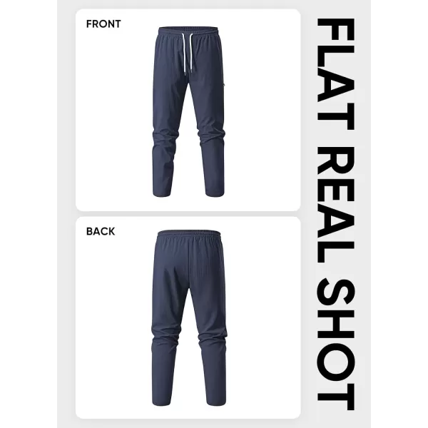 JMIERR Mens Casual Lightweight Pants Stretch Elastic Waist Drawstring Jogging Sweatpants Pants