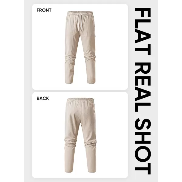 JMIERR Mens Casual Lightweight Pants Stretch Elastic Waist Drawstring Jogging Sweatpants Pants