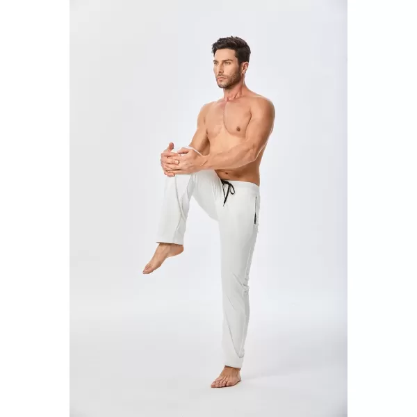 JMIERR Men's Casual Yoga Sweatpants Athletic Lounge Pants Open Bottom Lightweight Jersey Pants for Men with Pockets