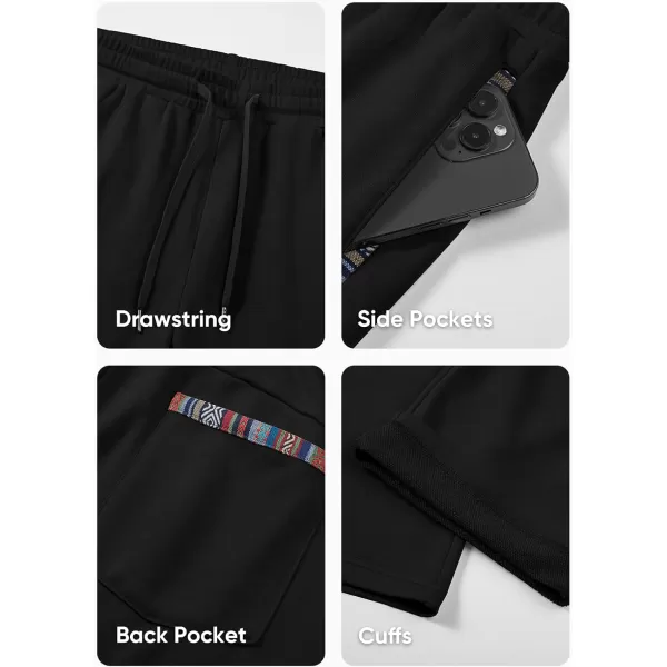 JMIERR Men's Casual Yoga Sweatpants Athletic Lounge Pants Open Bottom Lightweight Jersey Pants for Men with Pockets