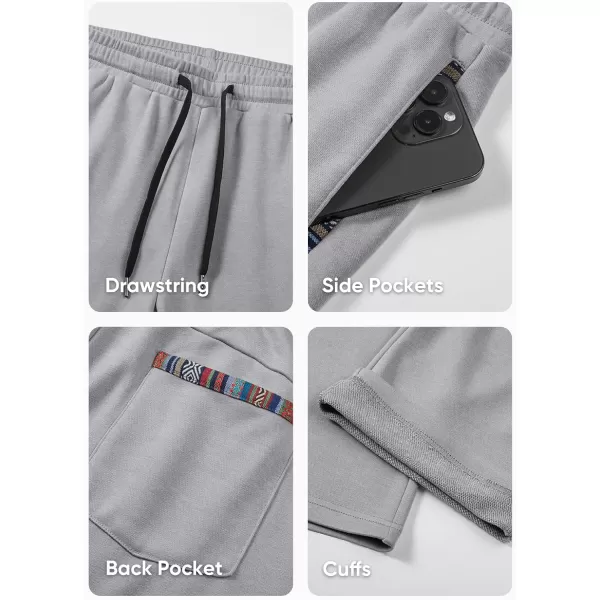 JMIERR Men's Casual Yoga Sweatpants Athletic Lounge Pants Open Bottom Lightweight Jersey Pants for Men with Pockets