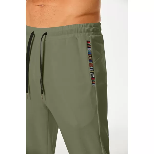 JMIERR Men's Casual Yoga Sweatpants Athletic Lounge Pants Open Bottom Lightweight Jersey Pants for Men with Pockets