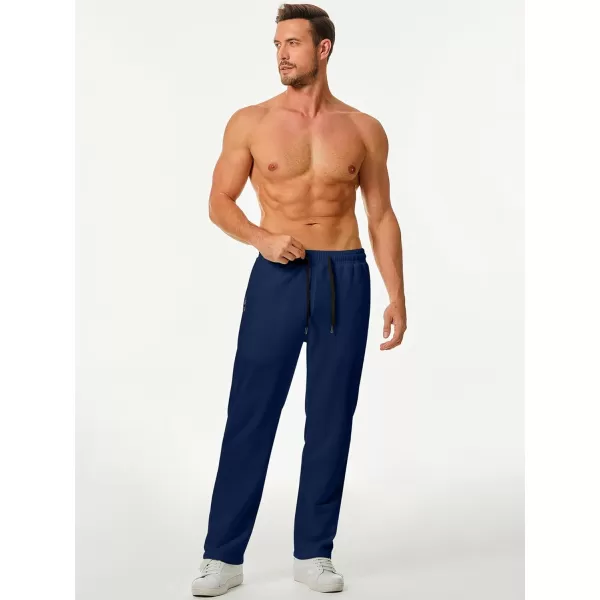 JMIERR Men's Casual Yoga Sweatpants Athletic Lounge Pants Open Bottom Lightweight Jersey Pants for Men with Pockets