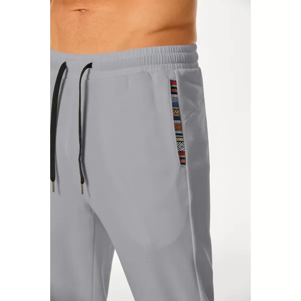 JMIERR Men's Casual Yoga Sweatpants Athletic Lounge Pants Open Bottom Lightweight Jersey Pants for Men with Pockets