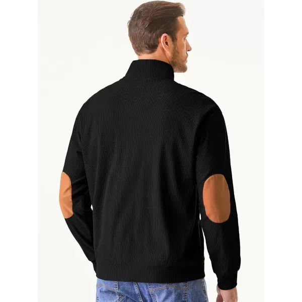 JMIERR Men's Corduroy Sweatshirt Casual Long Sleeve Stand Collar Button Pullover Sweatshirts with Pockets