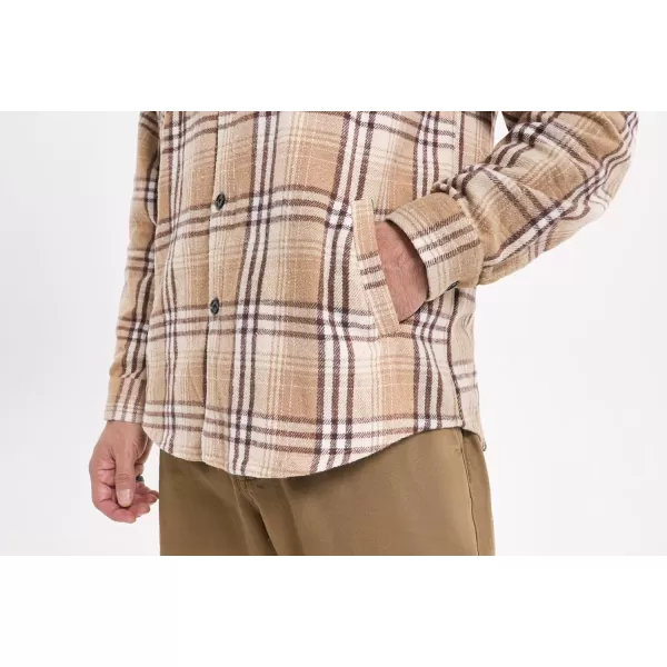 JMIERR Mens Flannel Shirts Shackets Casual Button Down Long Sleeve Plaid Shirt Cotton Lightweight Jackets with Pockets