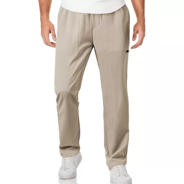 JMIERR Mens Casual Lightweight Pants Stretch Elastic Waist Drawstring Jogging Sweatpants Pants