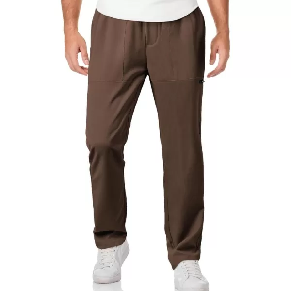 JMIERR Mens Casual Lightweight Pants Stretch Elastic Waist Drawstring Jogging Sweatpants Pants