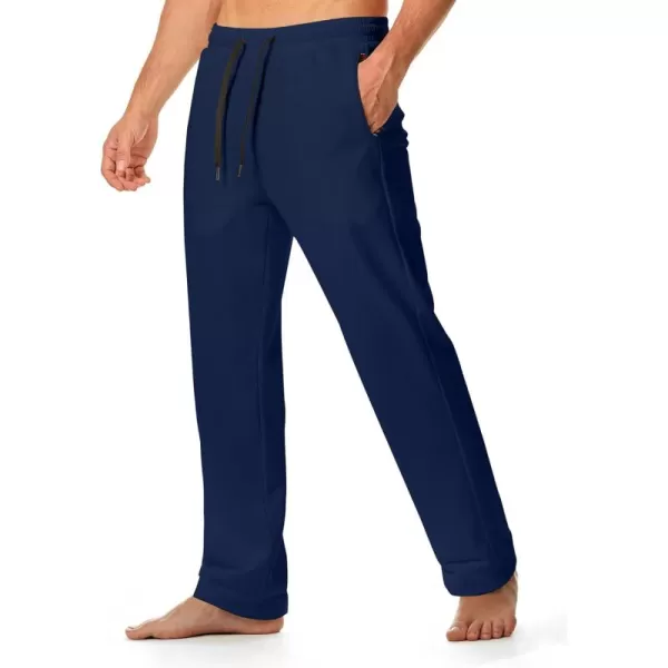 JMIERR Men's Casual Yoga Sweatpants Athletic Lounge Pants Open Bottom Lightweight Jersey Pants for Men with Pockets