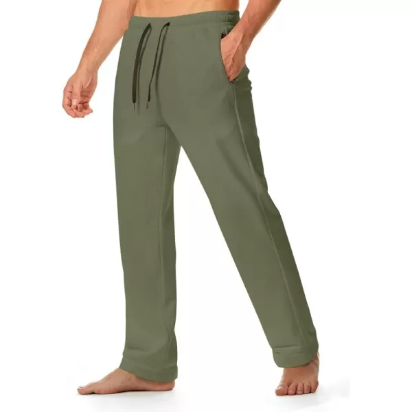 JMIERR Men's Casual Yoga Sweatpants Athletic Lounge Pants Open Bottom Lightweight Jersey Pants for Men with Pockets