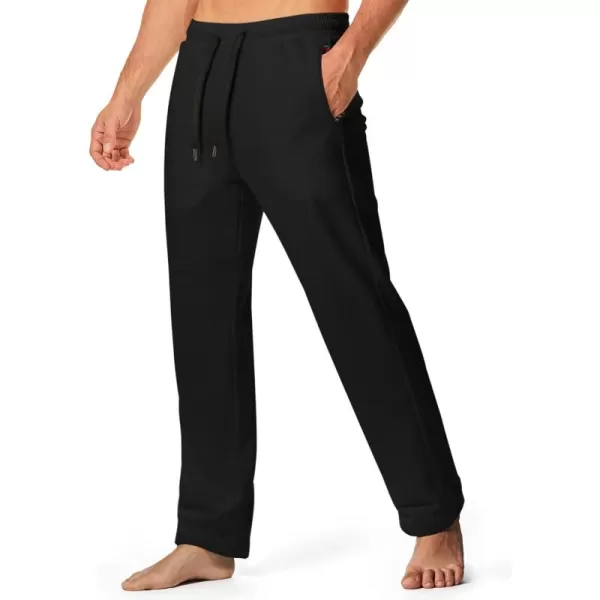 JMIERR Men's Casual Yoga Sweatpants Athletic Lounge Pants Open Bottom Lightweight Jersey Pants for Men with Pockets