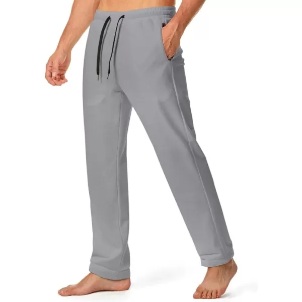 JMIERR Men's Casual Yoga Sweatpants Athletic Lounge Pants Open Bottom Lightweight Jersey Pants for Men with Pockets