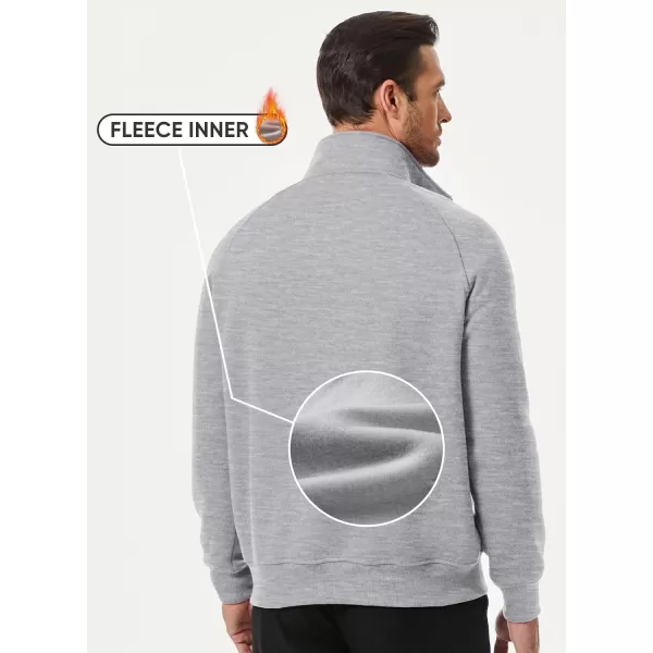 JMIERR Men's Quarter Zip Pullover Fashion Sweatshirts Fleece Sweatshirt Polo Shirt with Pockets