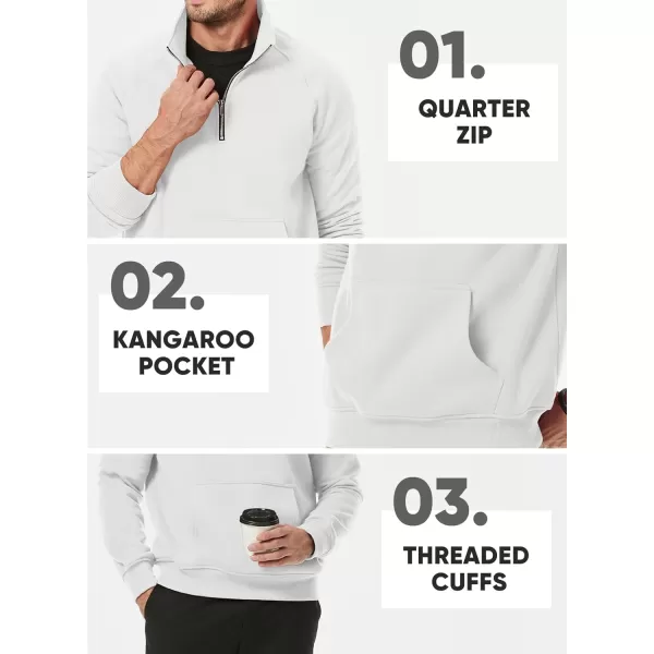 JMIERR Men's Quarter Zip Pullover Fashion Sweatshirts Fleece Sweatshirt Polo Shirt with Pockets